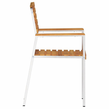 Gartenstuhl 8 pcs Braun 56 x 54,5 x 87cm Massivholz Akazie