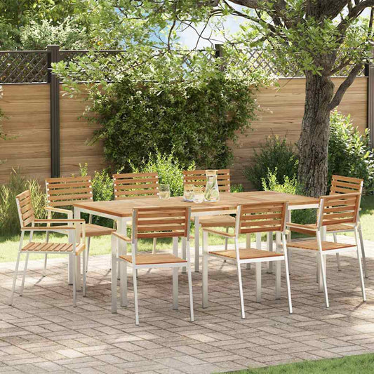 Gartenstuhl 8 pcs Braun 56 x 54,5 x 87cm Massivholz Teak