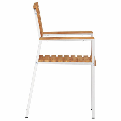 Gartenstuhl 8 pcs Braun 56 x 54,5 x 87cm Massivholz Teak
