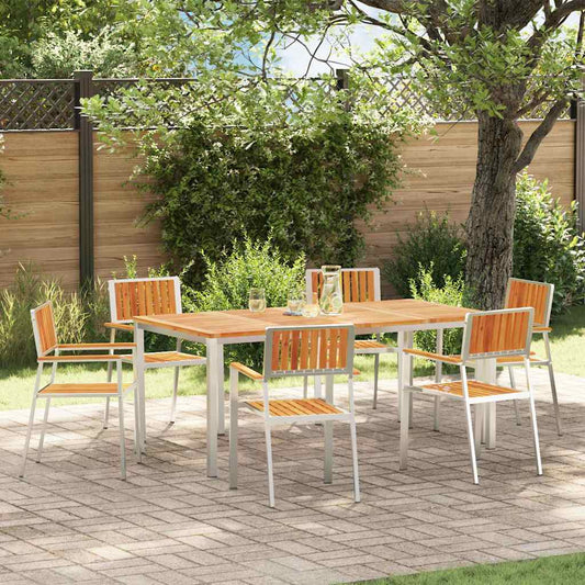 Gartenstuhl 6 pcs Braun 56 x 54,5 x 87cm Massivholz Akazie