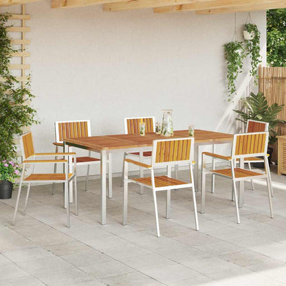 Gartenstuhl 6 pcs Braun 56 x 54,5 x 87cm Massivholz Akazie
