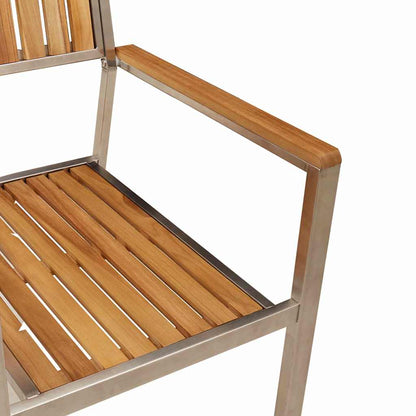 Gartenstuhl 6 pcs Braun 56 x 54,5 x 87cm Massivholz Teak