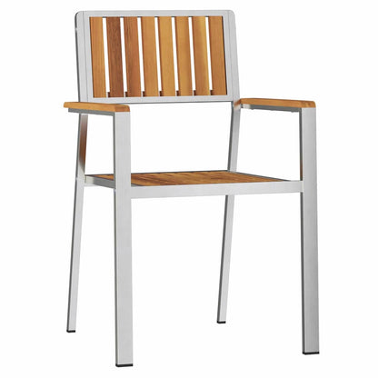 Gartenstuhl 6 pcs Braun 56 x 54,5 x 87cm Massivholz Teak