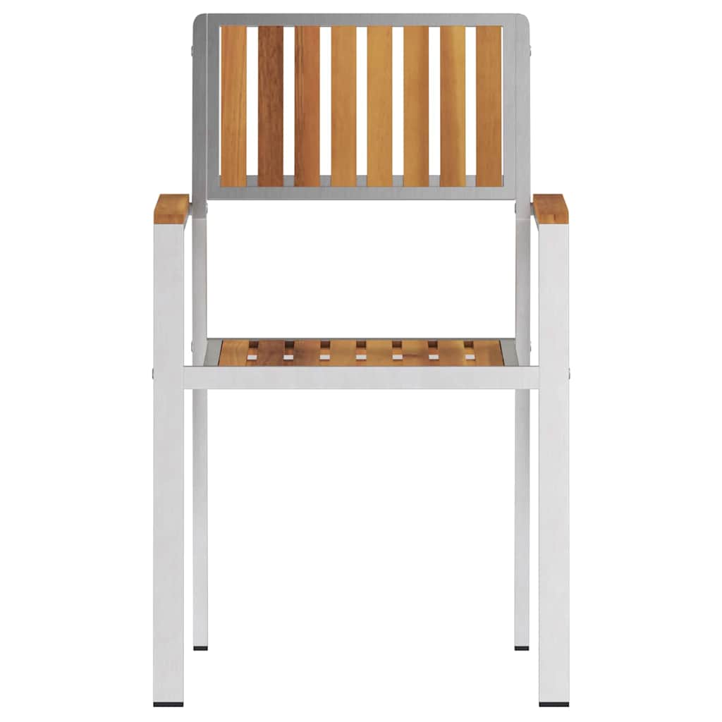Gartenstuhl 6 pcs Braun 56 x 54,5 x 87cm Massivholz Teak