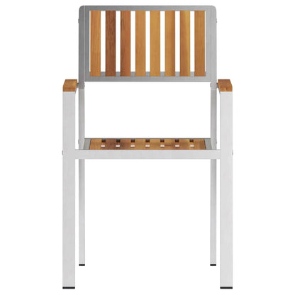 Gartenstuhl 6 pcs Braun 56 x 54,5 x 87cm Massivholz Teak