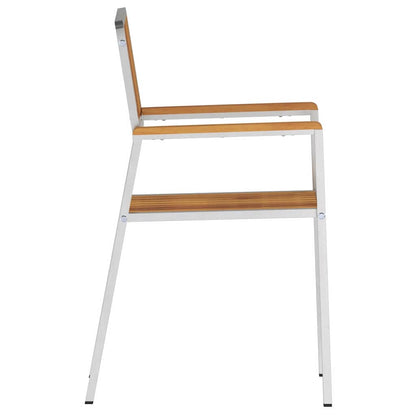 Gartenstuhl 6 pcs Braun 56 x 54,5 x 87cm Massivholz Teak