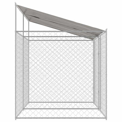 Hundekäfig Silber 400 x 200 x 256 cm Verzinkter Stahl