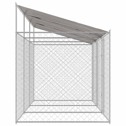 Hundekäfig Silber 600 x 200 x 256 cm Verzinkter Stahl