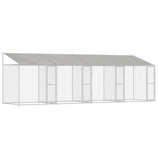 Hundekäfig Silber 800 x 200 x 256 cm Verzinkter Stahl