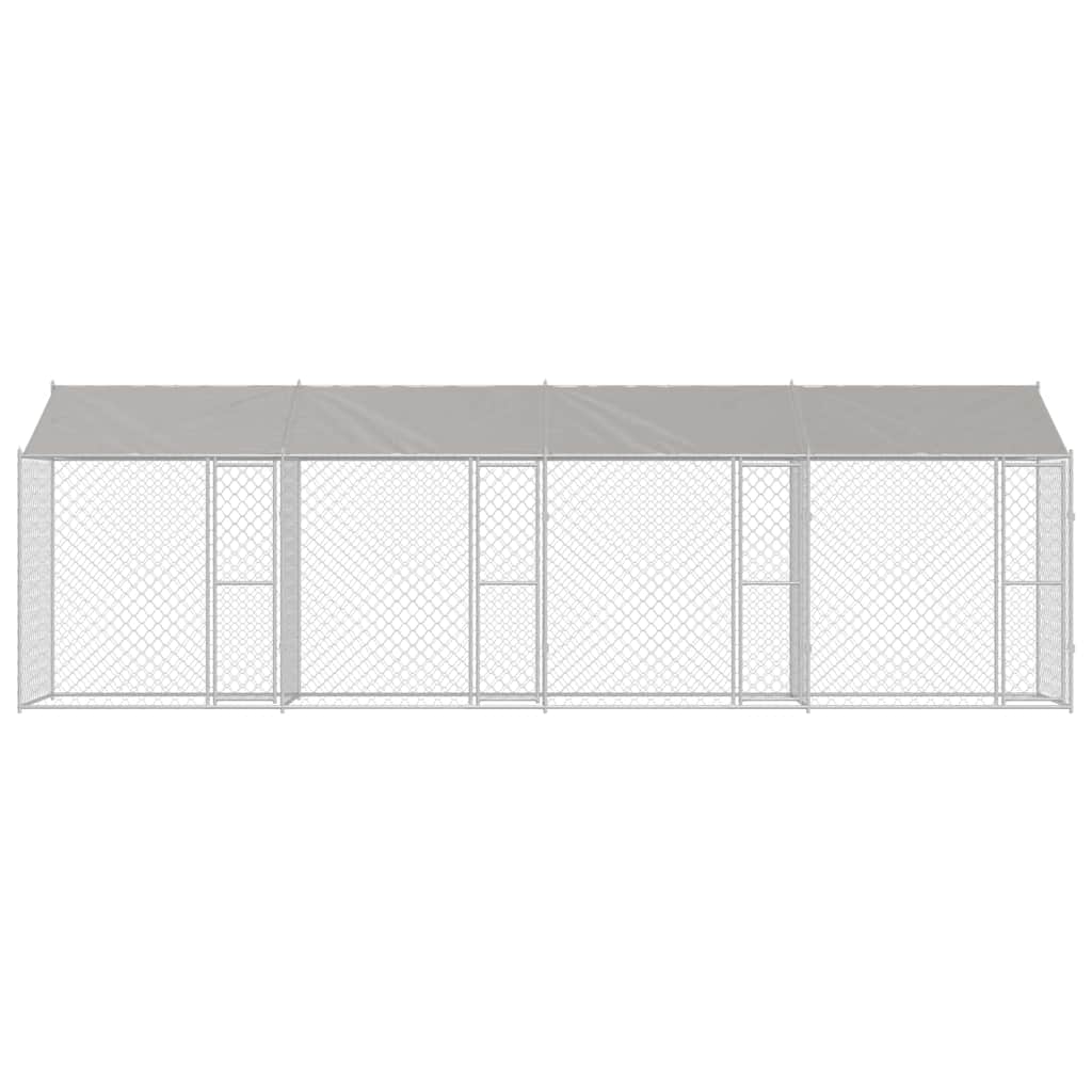 Hundekäfig Silber 800 x 200 x 256 cm Verzinkter Stahl