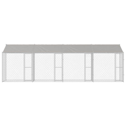 Hundekäfig Silber 800 x 200 x 256 cm Verzinkter Stahl