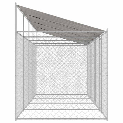 Hundekäfig Silber 800 x 200 x 256 cm Verzinkter Stahl