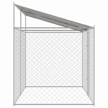 Hundekäfig Silber 400 x 200 x 256 cm Verzinkter Stahl