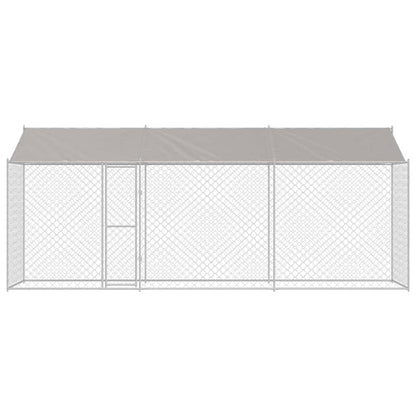 Hundekäfig Silber 600 x 200 x 256 cm Verzinkter Stahl
