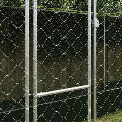 Hundekäfig Silber 800 x 200 x 256 cm Verzinkter Stahl