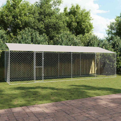 Hundekäfig Silber 800 x 200 x 256 cm Verzinkter Stahl