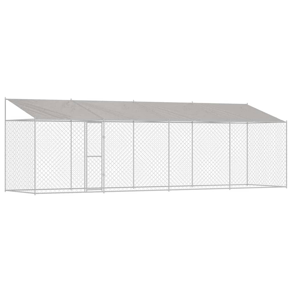 Hundekäfig Silber 800 x 200 x 256 cm Verzinkter Stahl