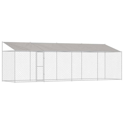 Hundekäfig Silber 800 x 200 x 256 cm Verzinkter Stahl