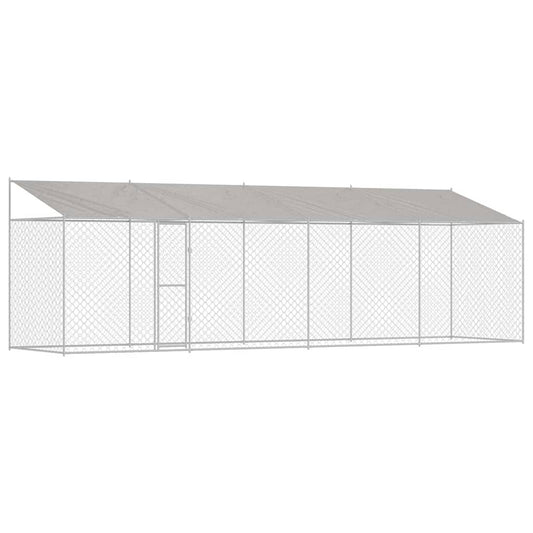Hundekäfig Silber 800 x 200 x 256 cm Verzinkter Stahl