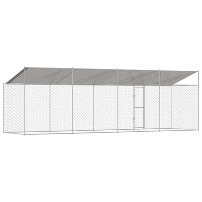 Hundekäfig Silber 800 x 200 x 256 cm Verzinkter Stahl