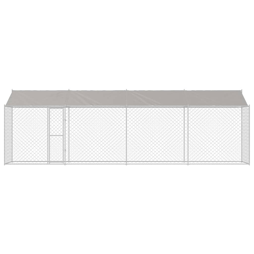 Hundekäfig Silber 800 x 200 x 256 cm Verzinkter Stahl