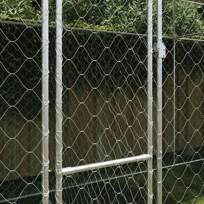 Hundekäfig Silber 600 x 200 x 256 cm Verzinkter Stahl