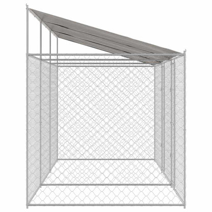 Hundekäfig Silber 600 x 200 x 256 cm Verzinkter Stahl