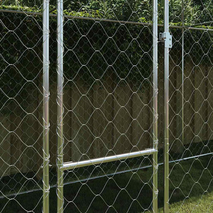 Hundekäfig Silber 800 x 200 x 256 cm Verzinkter Stahl