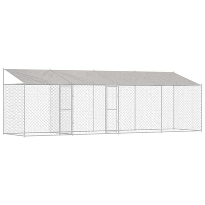 Hundekäfig Silber 800 x 200 x 256 cm Verzinkter Stahl
