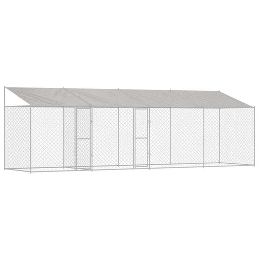 Hundekäfig Silber 800 x 200 x 256 cm Verzinkter Stahl