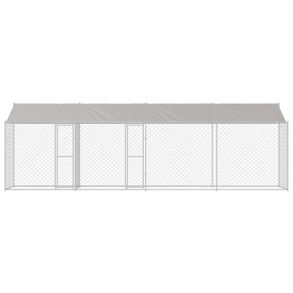 Hundekäfig Silber 800 x 200 x 256 cm Verzinkter Stahl
