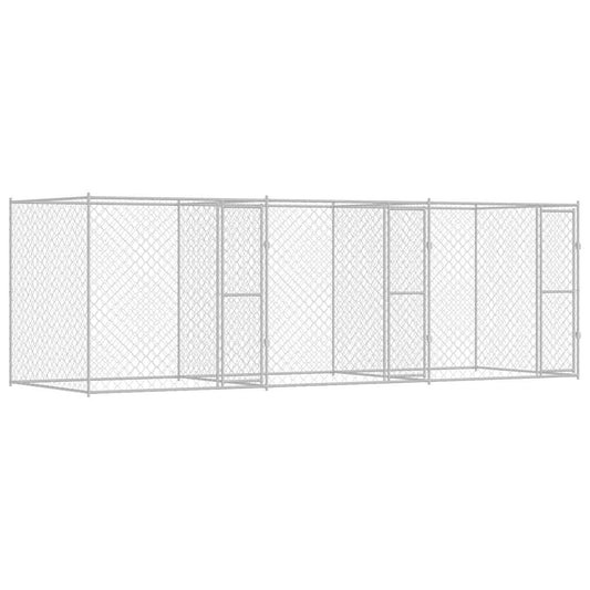 Hundekäfig Silber 600 x 200 x 200 cm Verzinkter Stahl