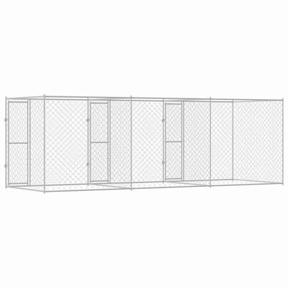 Hundekäfig Silber 600 x 200 x 200 cm Verzinkter Stahl