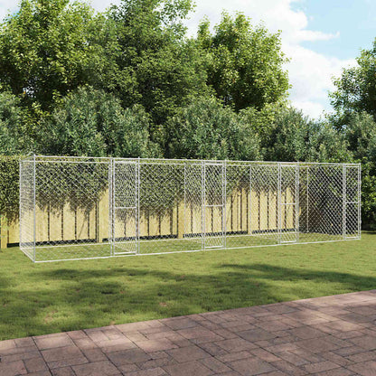 Hundekäfig Silber 800 x 200 x 200 cm Verzinkter Stahl