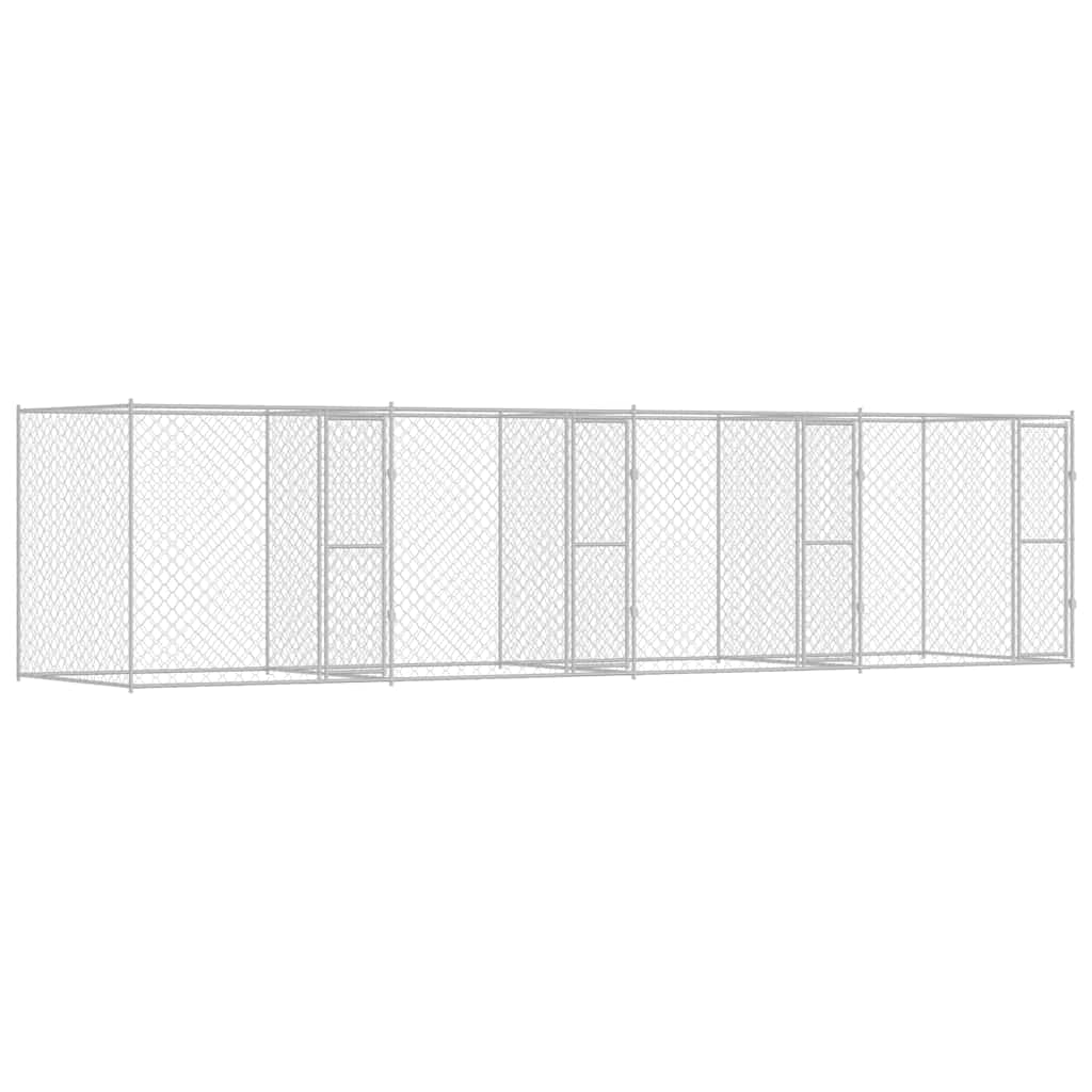 Hundekäfig Silber 800 x 200 x 200 cm Verzinkter Stahl