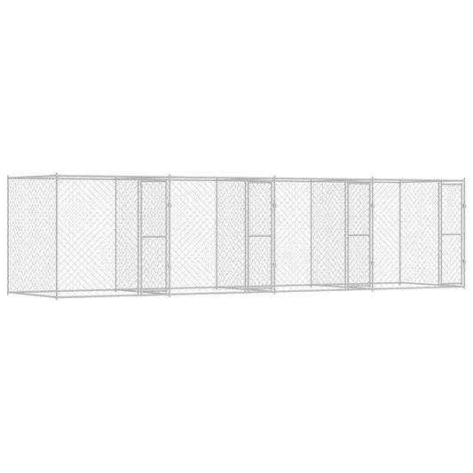 Hundekäfig Silber 800 x 200 x 200 cm Verzinkter Stahl