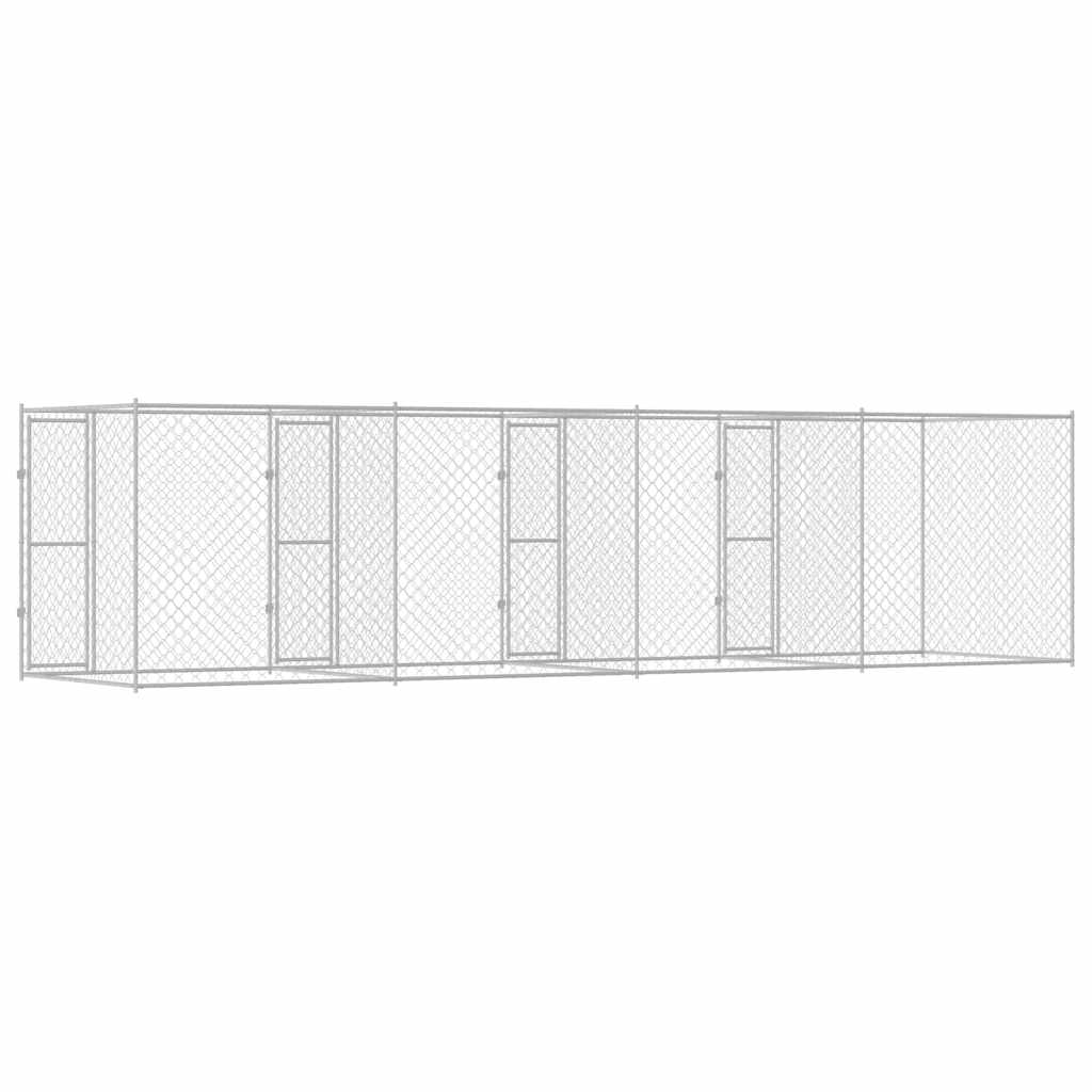 Hundekäfig Silber 800 x 200 x 200 cm Verzinkter Stahl