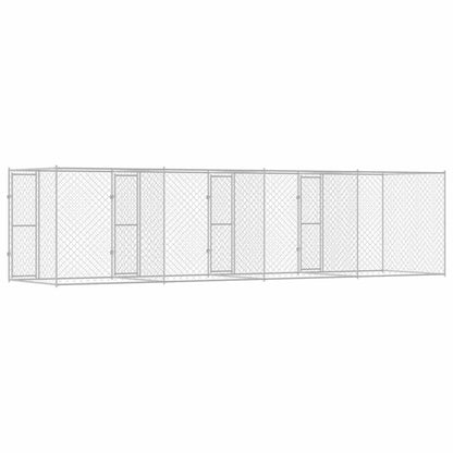 Hundekäfig Silber 800 x 200 x 200 cm Verzinkter Stahl