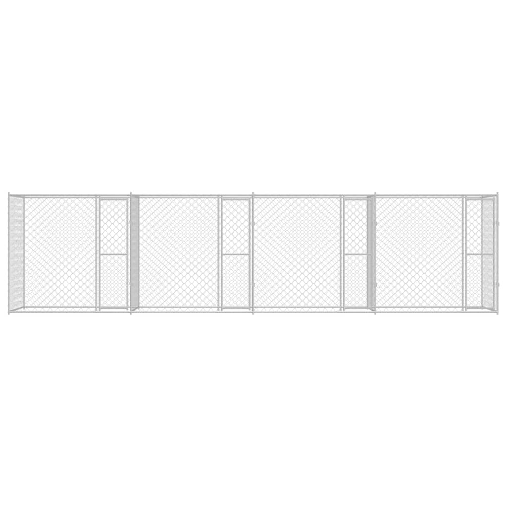 Hundekäfig Silber 800 x 200 x 200 cm Verzinkter Stahl