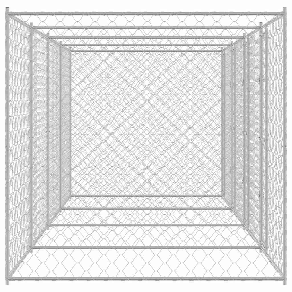 Hundekäfig Silber 800 x 200 x 200 cm Verzinkter Stahl