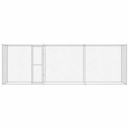 Hundekäfig Silber 600 x 200 x 256 cm Verzinkter Stahl