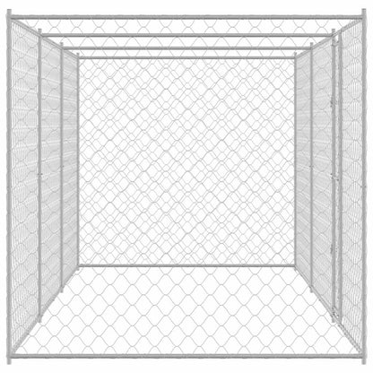 Hundekäfig Silber 600 x 200 x 256 cm Verzinkter Stahl
