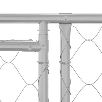 Hundekäfig Silber 800 x 200 x 256 cm Verzinkter Stahl