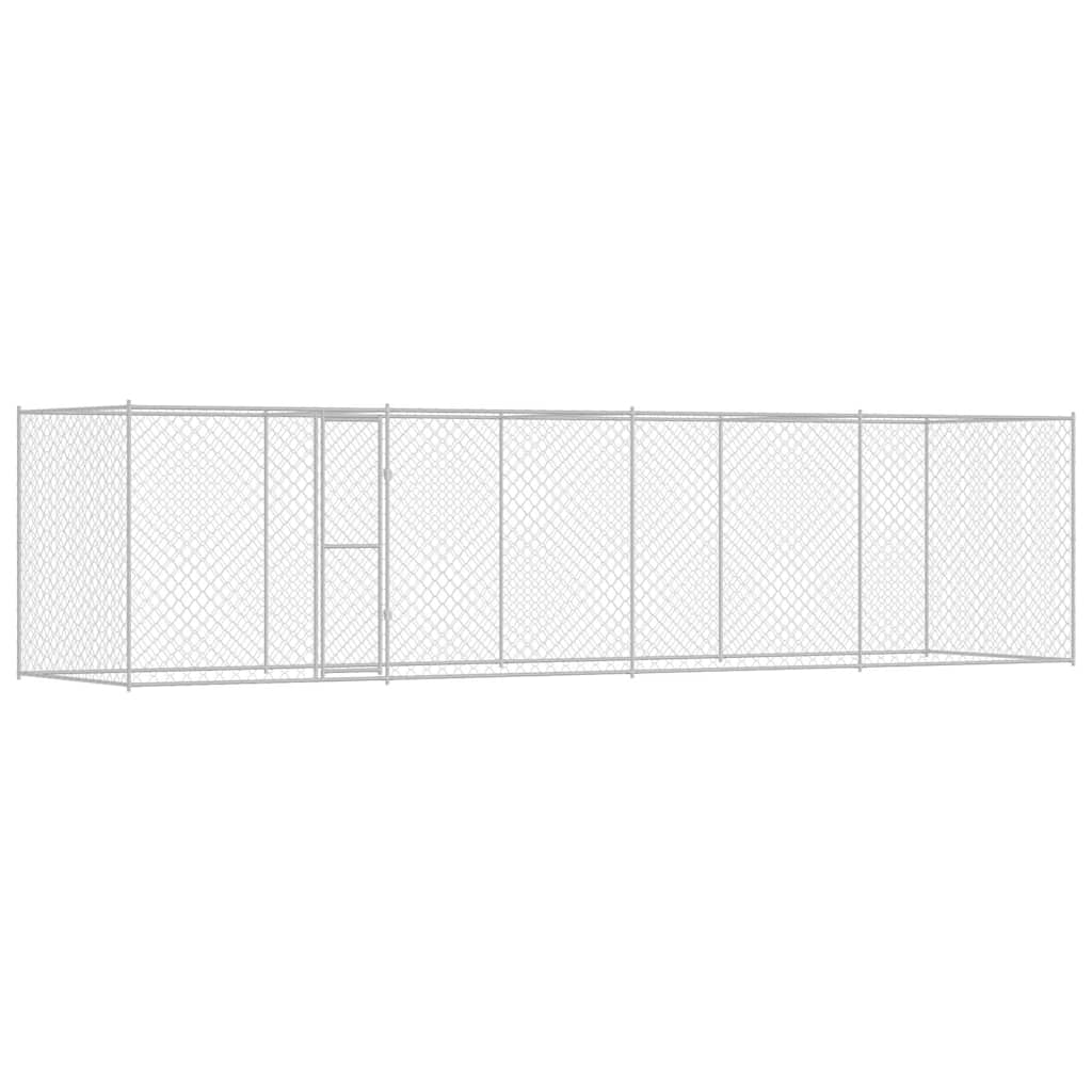 Hundekäfig Silber 800 x 200 x 256 cm Verzinkter Stahl