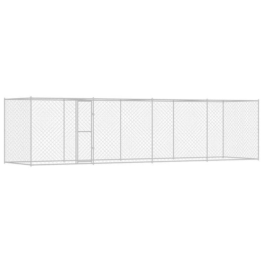 Hundekäfig Silber 800 x 200 x 256 cm Verzinkter Stahl