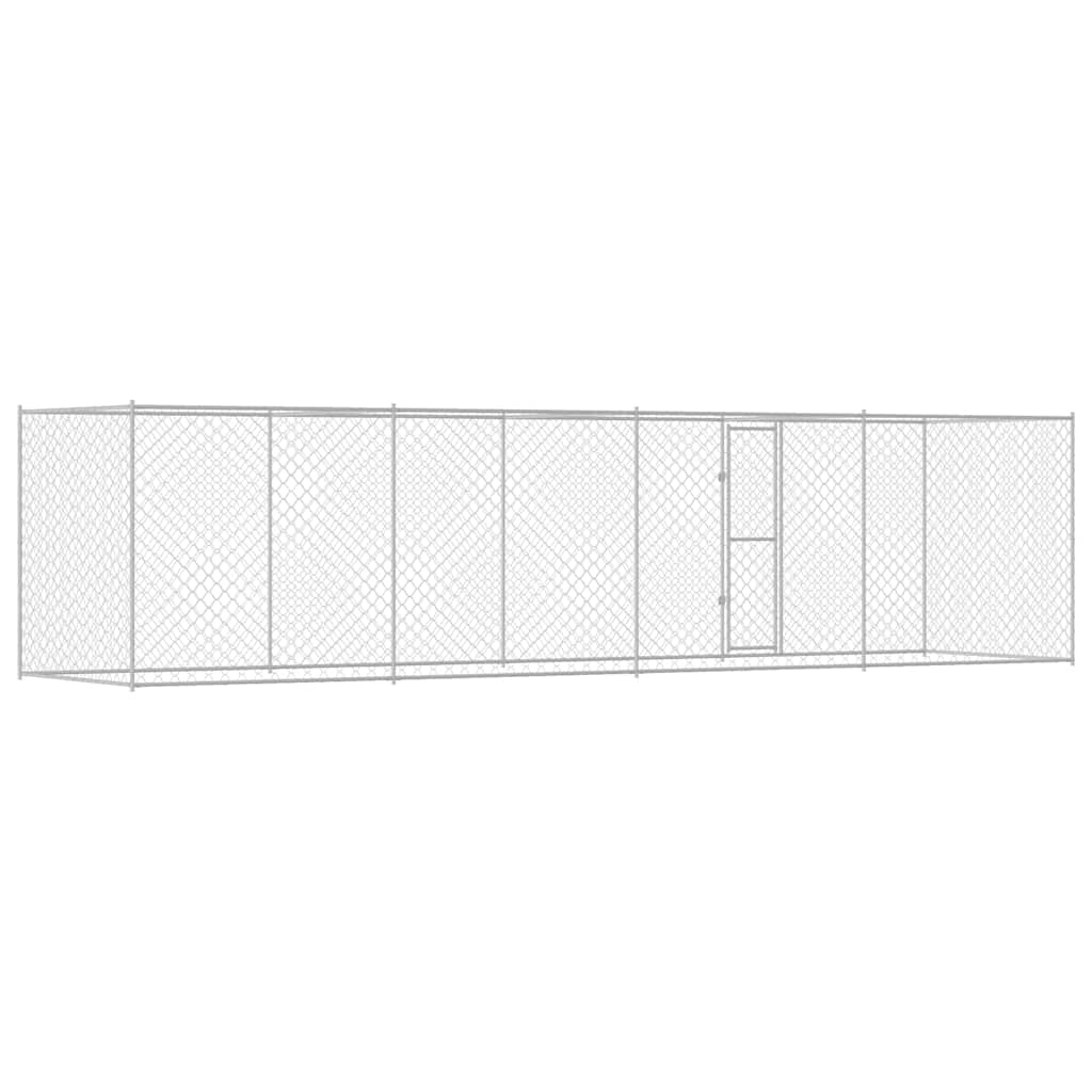 Hundekäfig Silber 800 x 200 x 256 cm Verzinkter Stahl