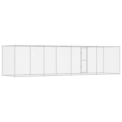 Hundekäfig Silber 800 x 200 x 256 cm Verzinkter Stahl