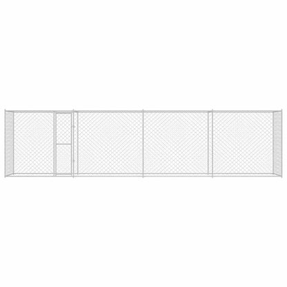 Hundekäfig Silber 800 x 200 x 256 cm Verzinkter Stahl