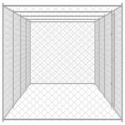 Hundekäfig Silber 800 x 200 x 256 cm Verzinkter Stahl
