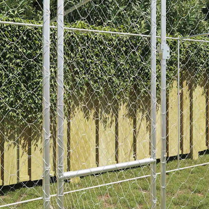 Hundekäfig Silber 600 x 200 x 200 cm Verzinkter Stahl